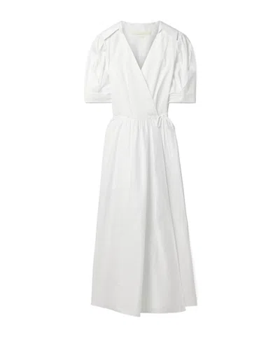Jason Wu Midi Wrap Dress In White