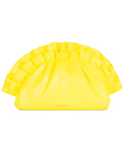 Jason Wu Mmi Pleated Frill Crossbody Bag In Yellow