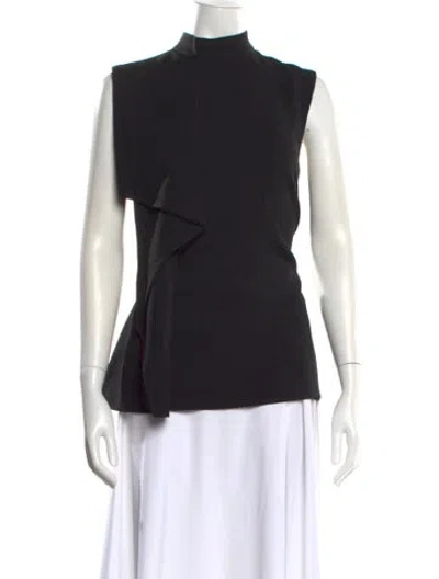 Pre-owned Jason Wu Mock Neck Sleeveless Top In Black