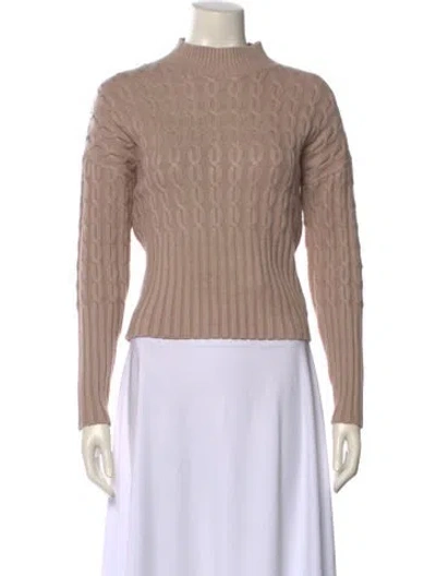 Pre-owned Jason Wu Mock Neck Sweater In Neutral