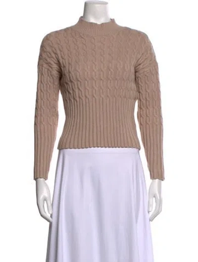 Pre-owned Jason Wu Mock Neck Sweater In Neutrals