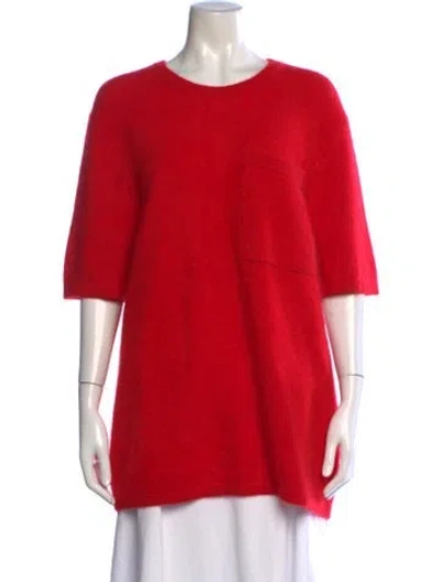 Pre-owned Jason Wu Mohair Crew Neck Sweater In Red