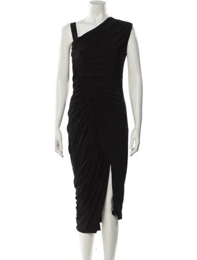 Pre-owned Jason Wu One-shoulder Long Dress In Black