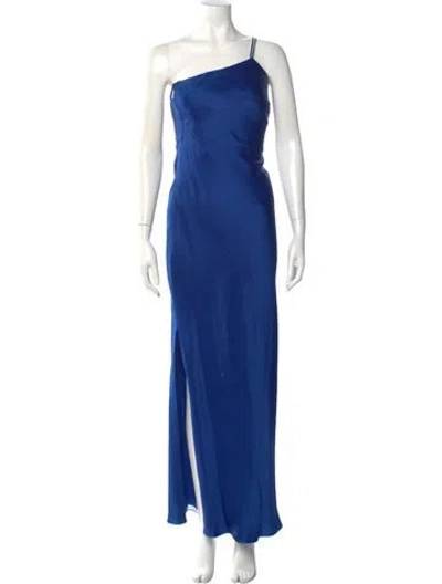 Pre-owned Jason Wu One-shoulder Long Dress In Blue