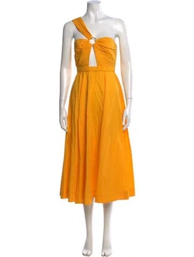 Pre-owned Jason Wu One-shoulder Long Dress W/ Tags In Yellow