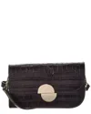 Jason Wu Orbit Croc-embossed Leather Sling Bag In Black