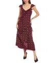 Jason Wu Paint Dot Silk Maxi Dress In Red