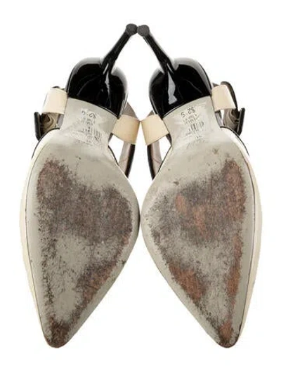 Pre-owned Jason Wu Patent Leather Slingback Pumps In Multicolor