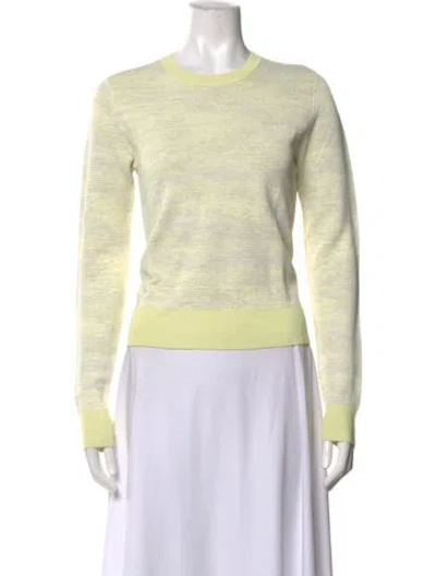 Pre-owned Jason Wu Patterned Crew Neck Sweater In Yellow