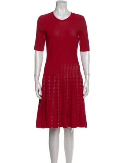 Pre-owned Jason Wu Patterned Knee-length Dress W/ Tags In Red