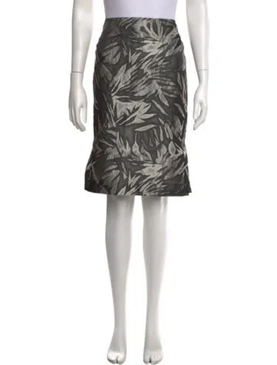 Pre-owned Jason Wu Patterned Midi Length Skirt In Black