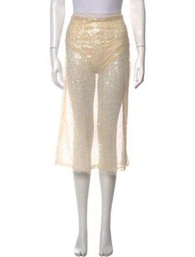 Pre-owned Jason Wu Patterned Midi Length Skirt In Neutrals
