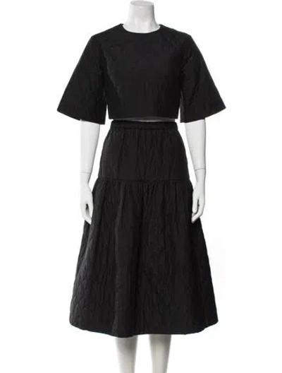 Pre-owned Jason Wu Patterned Skirt Set In Black