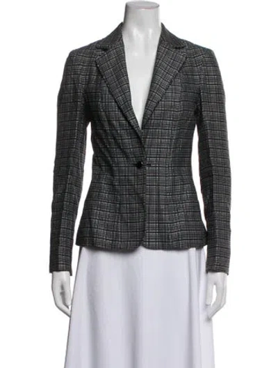 Pre-owned Jason Wu Plaid Print Blazer In Multicolor