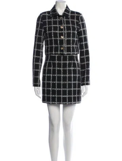 Pre-owned Jason Wu Plaid Print Dress Set In Black/neutrals