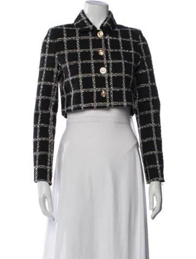 Pre-owned Jason Wu Plaid Print Jacket In Black