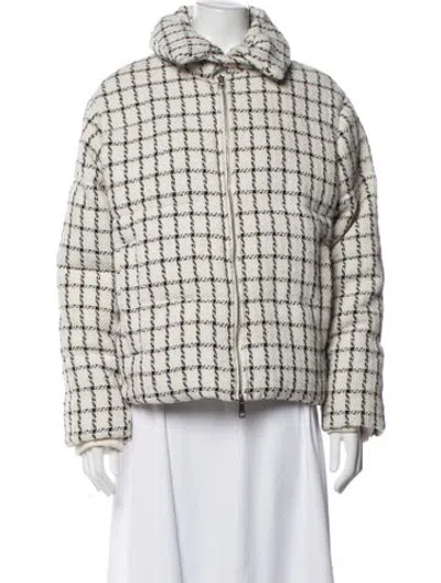 Pre-owned Jason Wu Plaid Print Jacket W/ Tags In Neutral