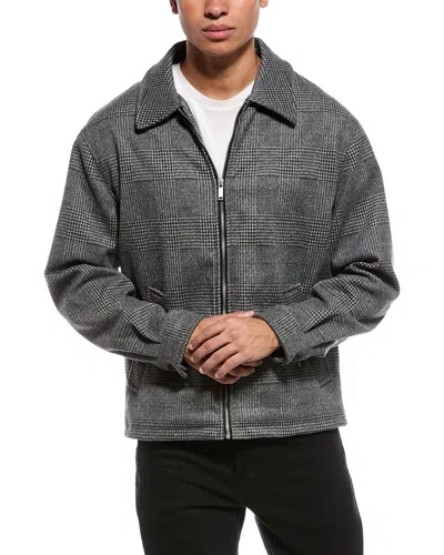 Jason Wu Plaid Zip Jacket In Gray