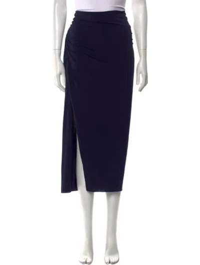 Pre-owned Jason Wu Pleated Accents Midi Length Skirt W/ Tags In Blue