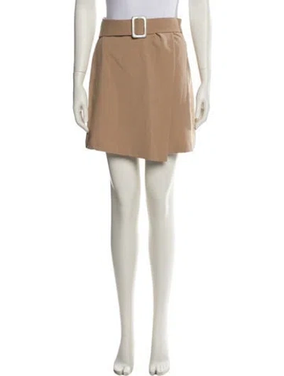 Pre-owned Jason Wu Pleated Accents Mini Skirt In Neutral