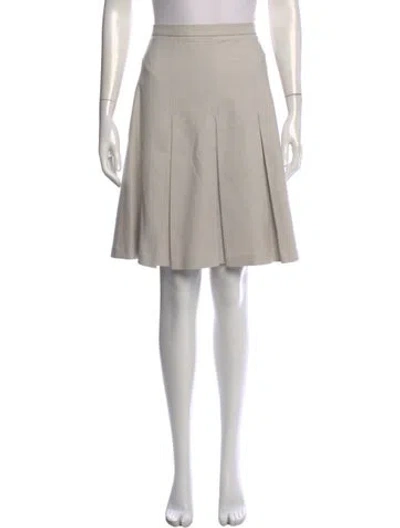 Pre-owned Jason Wu Pleated Accents Mini Skirt In Neutral
