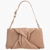 Jason Wu Pleated Knot Clutch With Shoulder Strap In Neutral