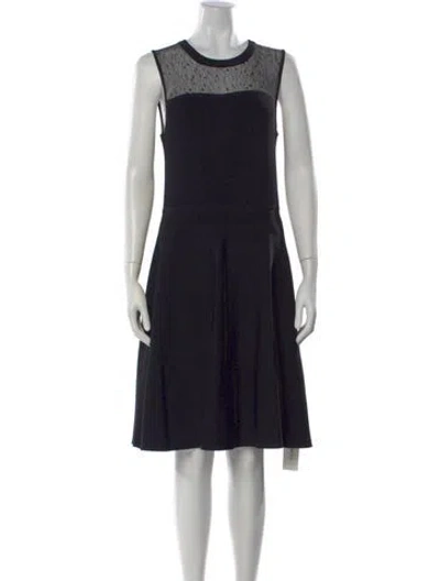 Pre-owned Jason Wu Polka Dot Print Knee-length Dress In Black