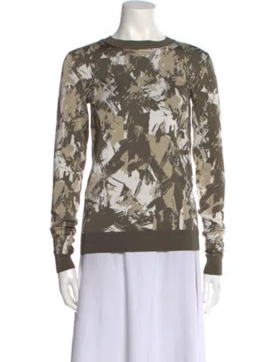 Pre-owned Jason Wu Printed Crew Neck Sweater
