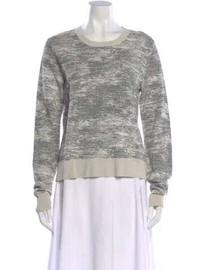 Pre-owned Jason Wu Printed Crew Neck Sweatshirt In Neutral