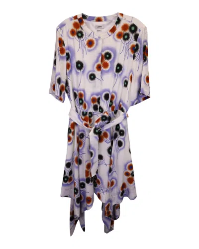 Jason Wu Printed Handkerchief Hem Shirt Dress In Multicolor Silk