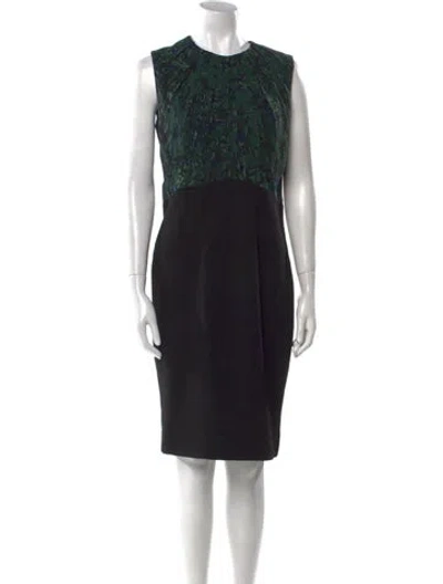 Pre-owned Jason Wu Printed Knee-length Dress In Black