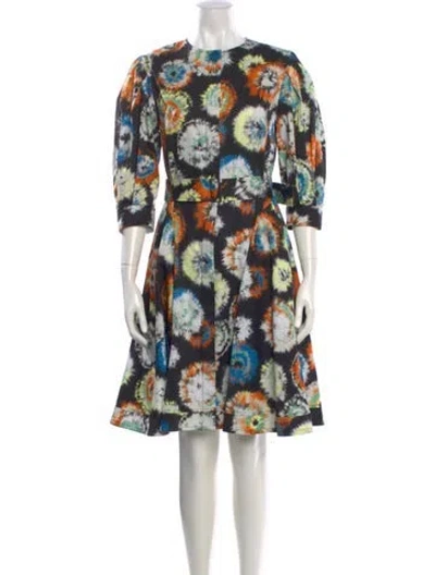 Pre-owned Jason Wu Printed Knee-length Dress In Black