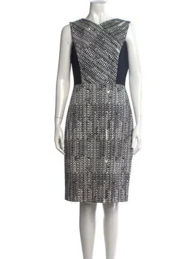 Pre-owned Jason Wu Printed Knee-length Dress In Black