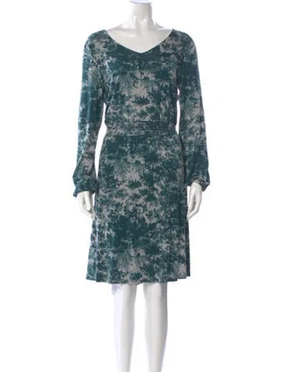 Pre-owned Jason Wu Printed Knee-length Dress In Blue