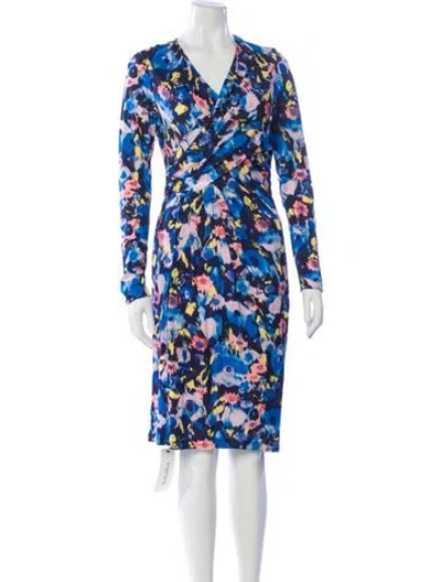 Pre-owned Jason Wu Printed Knee-length Dress In Blue