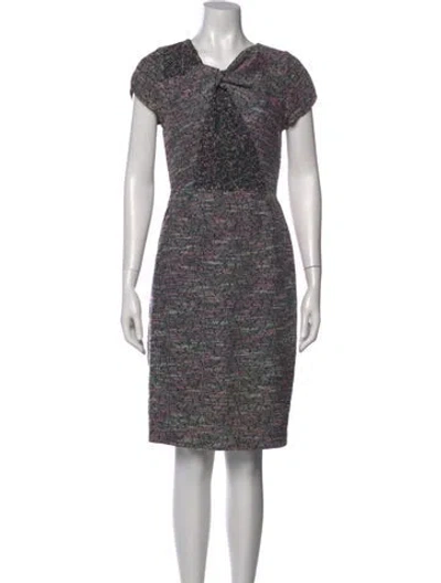 Pre-owned Jason Wu Printed Knee-length Dress In Purple