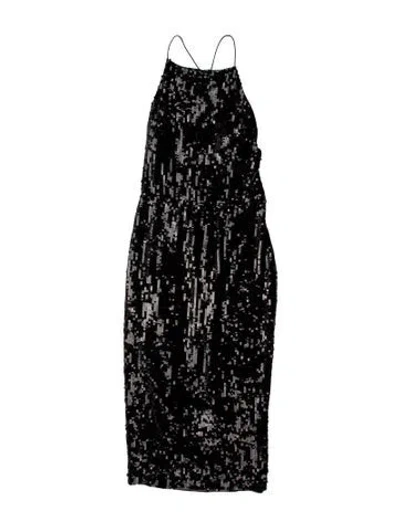 Pre-owned Jason Wu Printed Long Dress In Black
