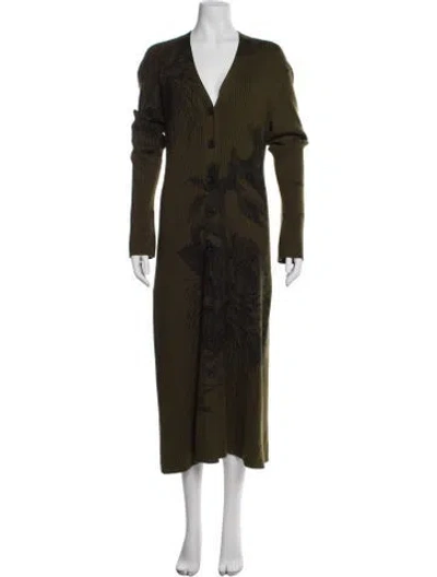 Pre-owned Jason Wu Printed Long Dress In Brown
