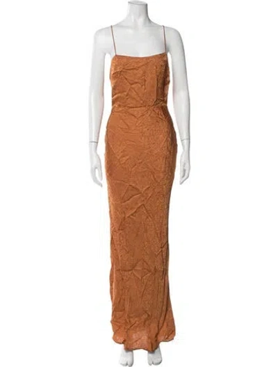 Pre-owned Jason Wu Printed Long Dress In Neutral