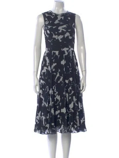 Pre-owned Jason Wu Printed Midi Length Dress In Blue
