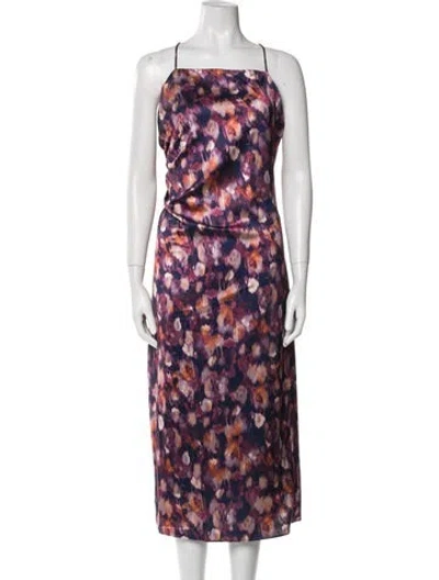 Pre-owned Jason Wu Printed Midi Length Dress In Brown