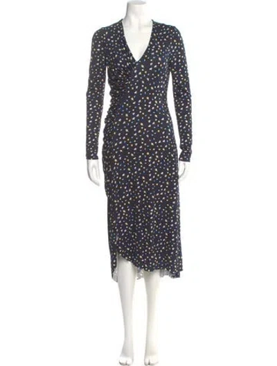 Pre-owned Jason Wu Printed Midi Length Dress In Gray