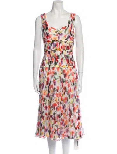 Pre-owned Jason Wu Printed Midi Length Dress In Multi