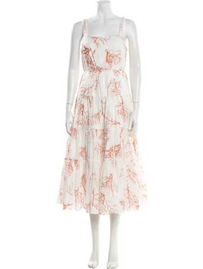Pre-owned Jason Wu Printed Midi Length Dress In Neutral
