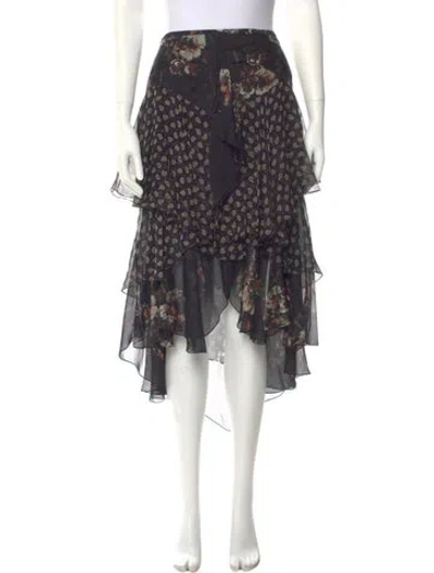 Pre-owned Jason Wu Printed Midi Length Skirt In Multi