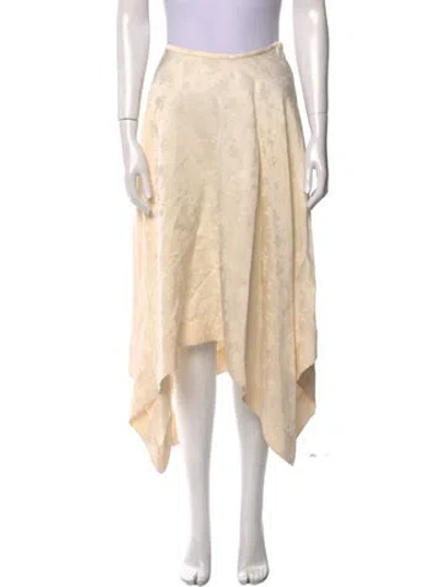 Pre-owned Jason Wu Printed Midi Length Skirt In Neutral