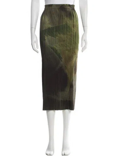 Pre-owned Jason Wu Printed Midi Length Skirt W/ Tags In Green