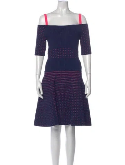 Pre-owned Jason Wu Printed Mini Dress In Blue