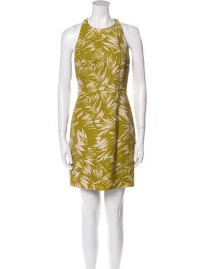 Pre-owned Jason Wu Printed Mini Dress In Green