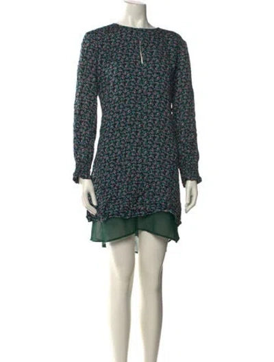 Pre-owned Jason Wu Printed Mini Dress In Green